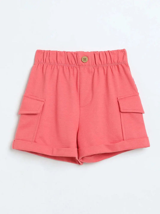Milou Girls Faded Rose Poplin Shorts - Milou - Care. The Swiss WayShorts