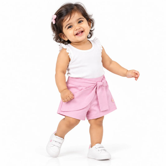 Milou Girls Flared Woven Shorts - Milou - Care. The Swiss Way