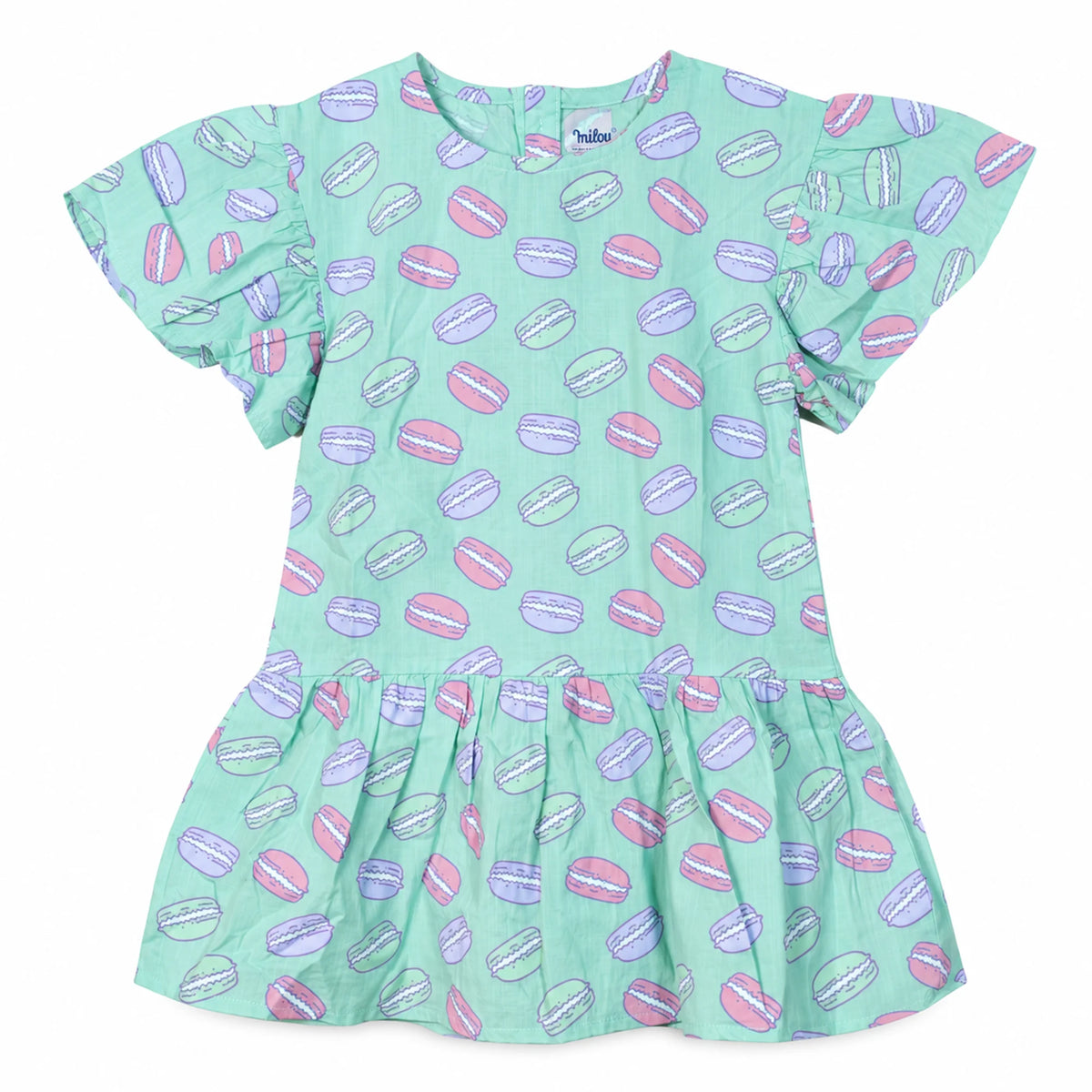 Milou Girls Flutter Sleeves Dress - Milou - Care. The Swiss Way Milou - Care. The Swiss Way
