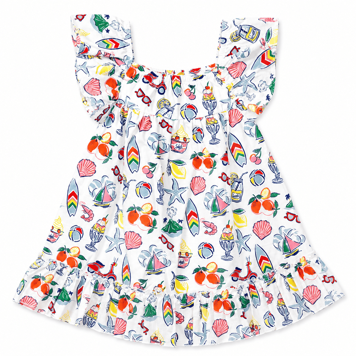 Milou Girls Flutter sleeves Dress - Milou - Care. The Swiss Way