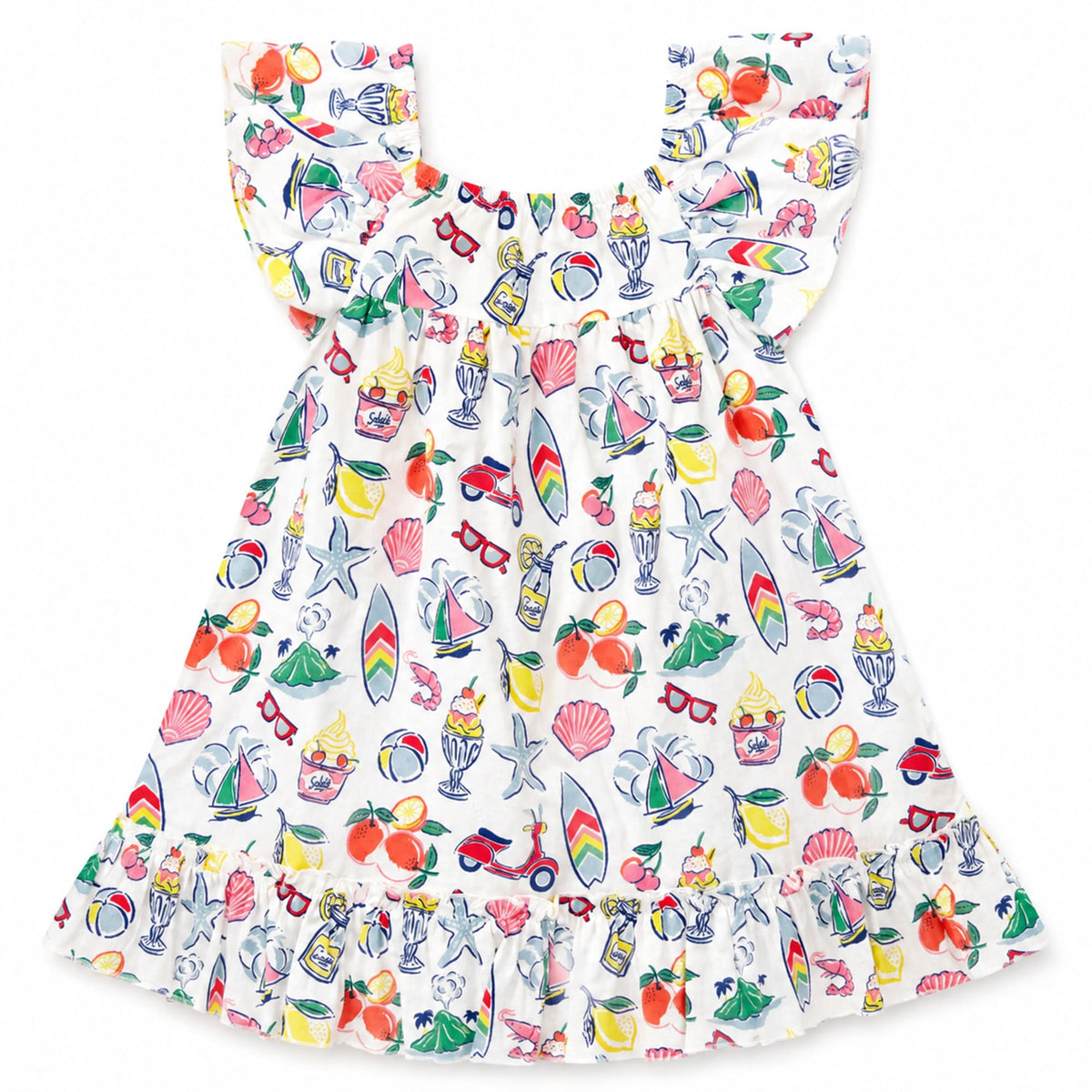 Milou Girls Flutter sleeves Dress - Milou - Care. The Swiss Way Milou - Care. The Swiss Way