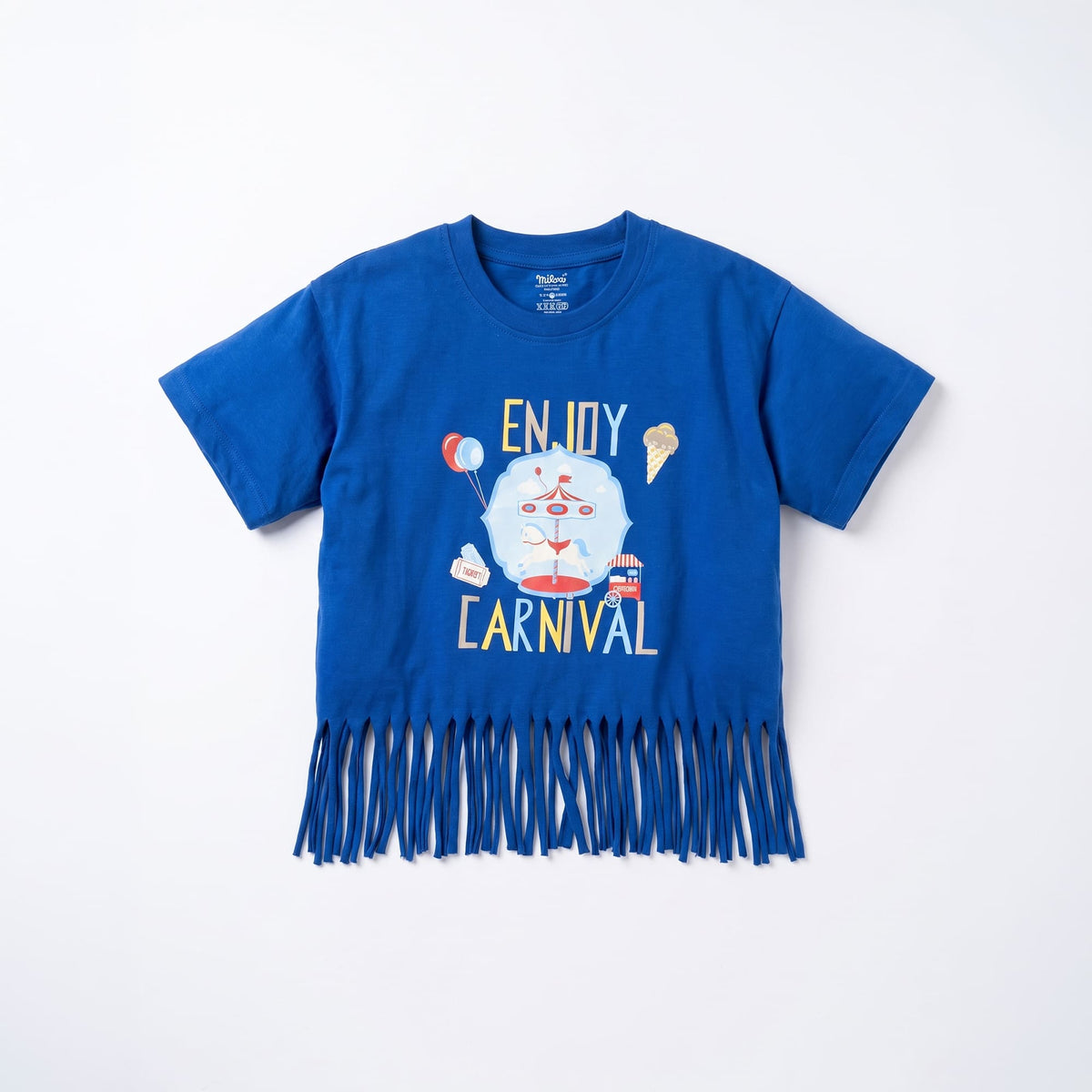 Milou Girls  Fringe Graphic Print T-shirt - Milou - Care. The Swiss Way