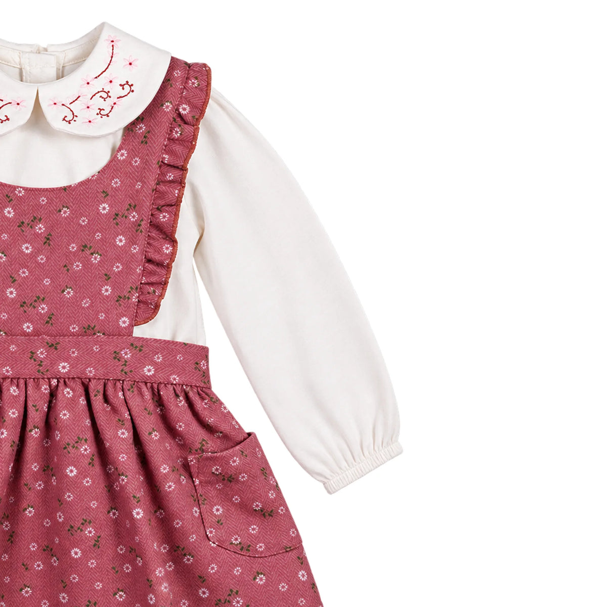 Milou Girls Pinafore and T-Shirt Set - Milou - Care. The Swiss Way Milou - Care. The Swiss Way