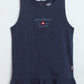 Milou Toddler Girls Midnight Navy Blue Cotton Skirt - Milou - Care. The Swiss Way
