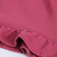 Milou Girls Ruffle-Hem Cotton Hoodie - Milou - Care. The Swiss Way