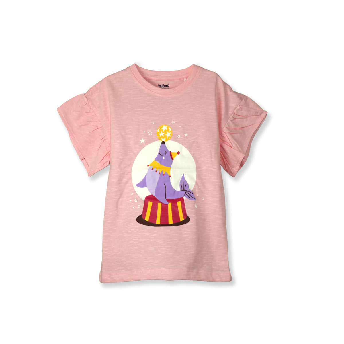 Milou Girls Ruffle Sleeve T-Shirt - Milou - Care. The Swiss Way Milou - Care. The Swiss Way