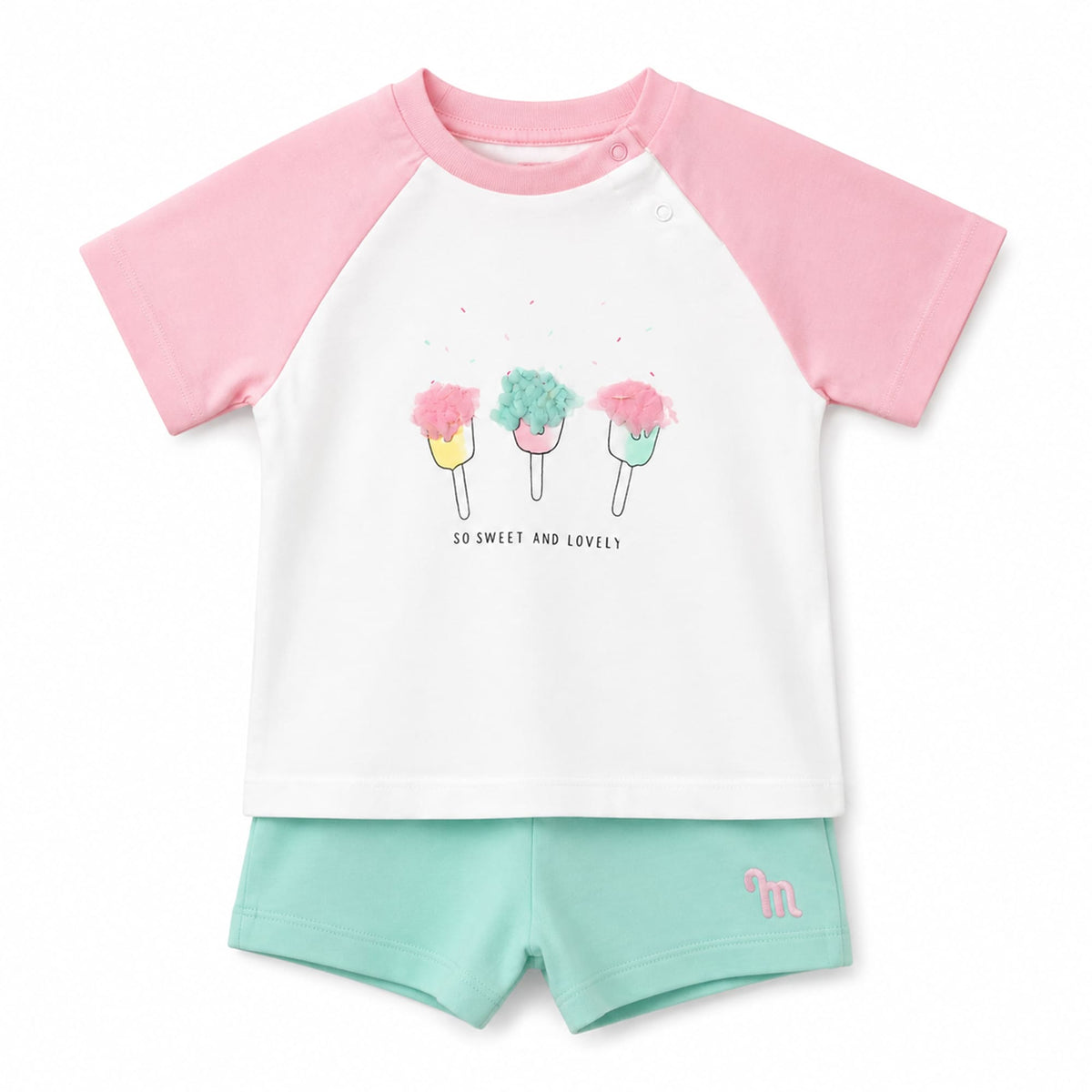 Milou Girls T-Shirt and Shorts Co-Ord Set - Milou - Care. The Swiss Way Milou - Care. The Swiss Way