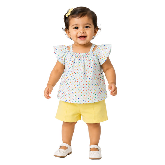 Milou Girls Top and Shorts Co-Ord Set - Milou - Care. The Swiss Way