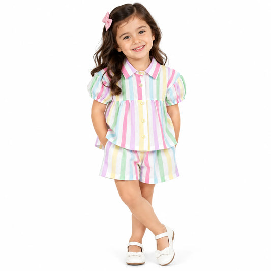 Milou Girls Top and Shorts Co-Ord Set - Milou - Care. The Swiss Way