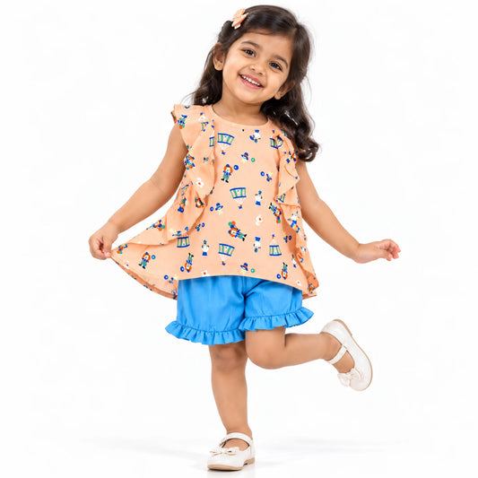 Milou Girls Top and Shorts Co-Ord Set - Milou - Care. The Swiss Way