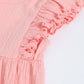 Milou Infant Girls Frill Sleeve Romper Pink - Milou - Care. The Swiss WayRomper