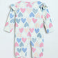 Milou Infant Girls Heart Print Bodysuit White - Milou - Care. The Swiss WayBodysuit
