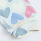 Milou Infant Girls Heart Print Bodysuit White - Milou - Care. The Swiss WayBodysuit