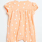 Milou Infant Girls Polka Print Romper Peach - Milou - Care. The Swiss WayRomper