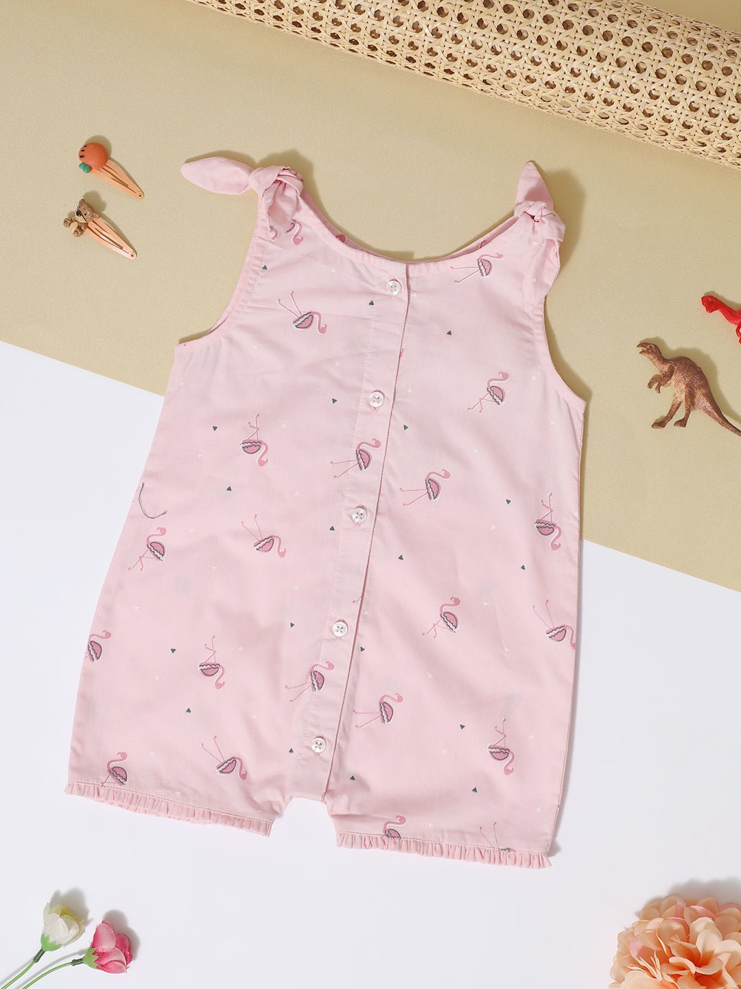 Milou Infant Girls Printed Romper Pink Print - Milou - Care. The Swiss WayRomper