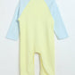Milou Infant Unisex Bio-Washed Bodysuit Yellow & Blue - Milou - Care. The Swiss WayBodysuit