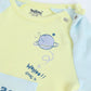 Milou Infant Unisex Bio-Washed Bodysuit Yellow & Blue - Milou - Care. The Swiss WayBodysuit
