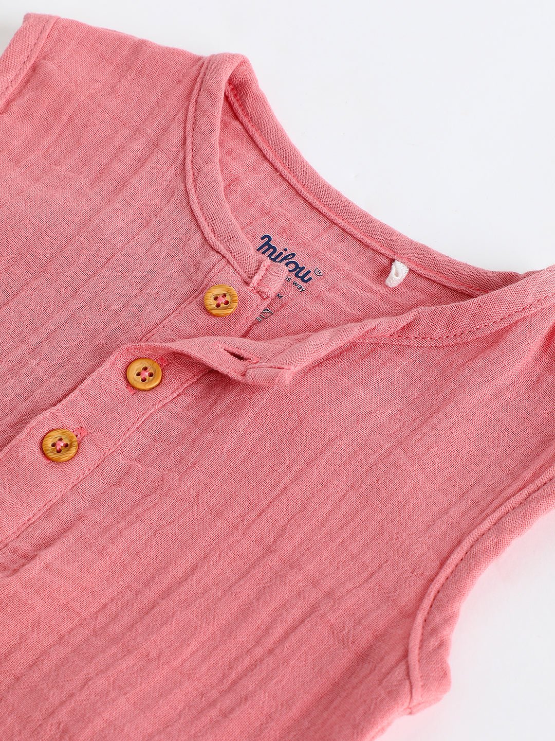 Milou Infant Unisex Cotton Romper Pink - Milou - Care. The Swiss WayRomper Milou - Care. The Swiss Way