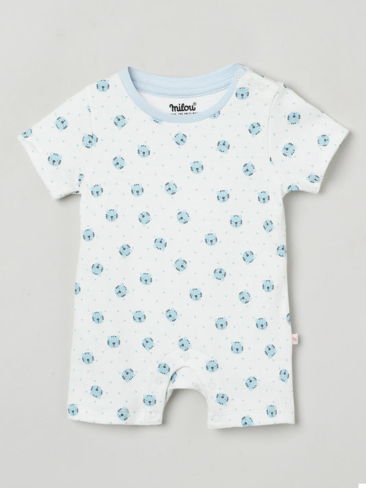 Milou Infant Unisex Short Sleeve Romper with Matching Bib Set - Milou - Care. The Swiss Way