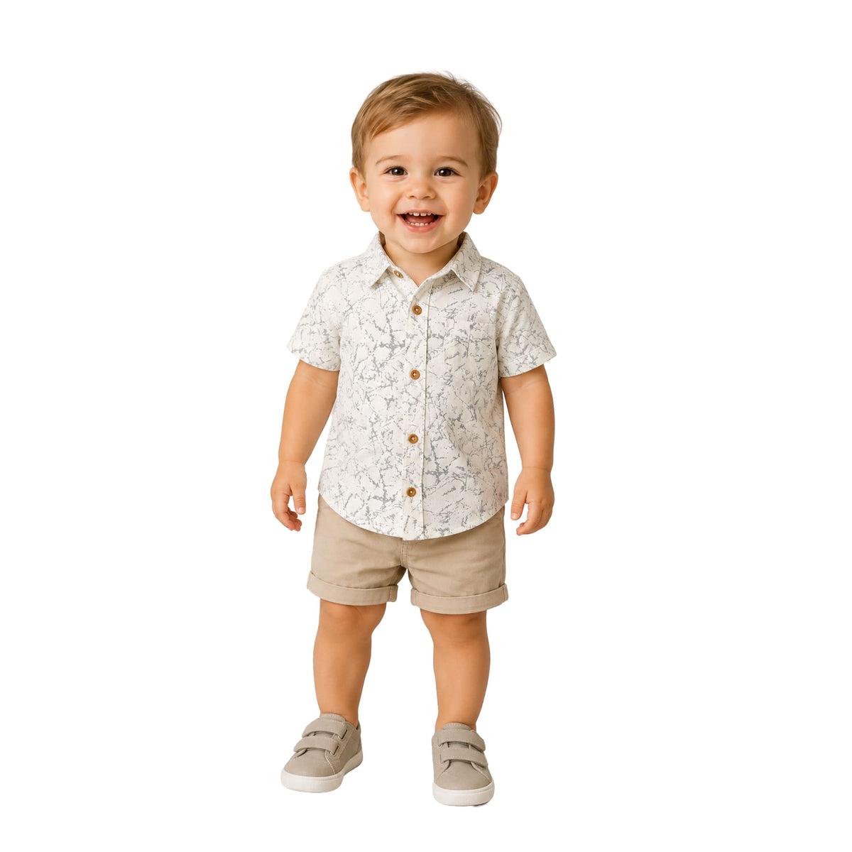 Milou Boys S/S Printed Shirt
