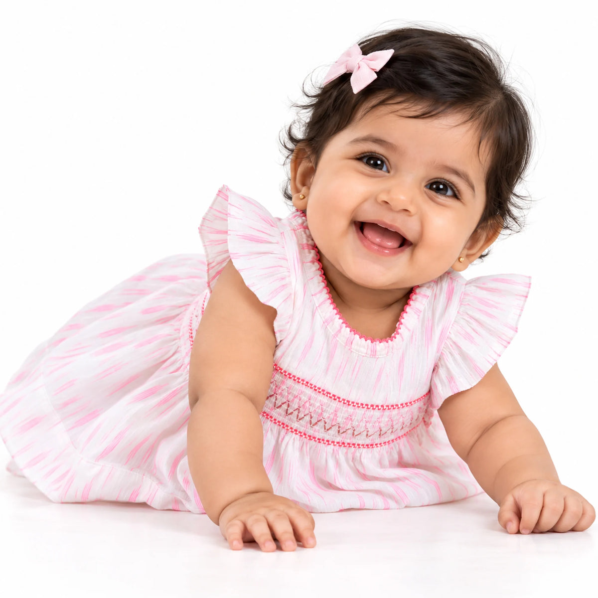 Milou Girls Smocked Dress with Bloomer