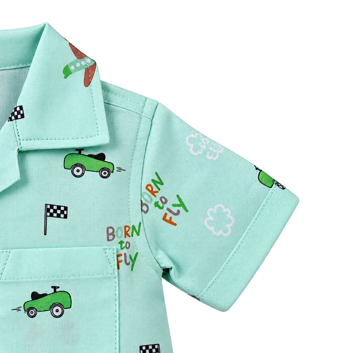 Milou Boys S/S Shirt and Shorts Co-Ord Set