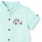 Milou Boys S/S Band Collar Shirt