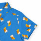 Milou Boys Band Collar S/S Printed Shirt
