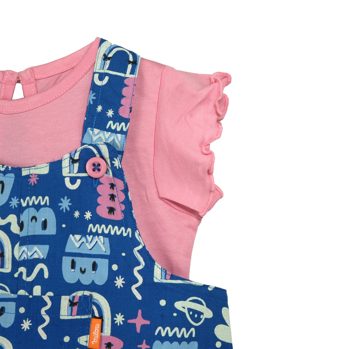 Milou Girls Pinafore and T-Shirt Set