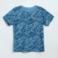 Milou Boys Printed T-Shirt Blue Camo Print