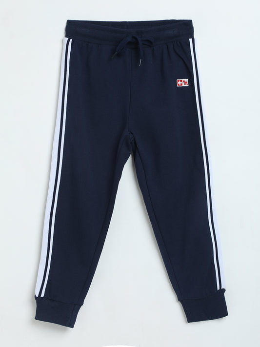 Milou Boys Track Pants Navy Blue