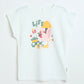 Milou Girls Graphic T-Shirt White