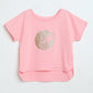 Milou Girls Metallic Unicorn Boxy T-Shirt
