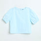 Milou Baby Girls Blue Cotton Top