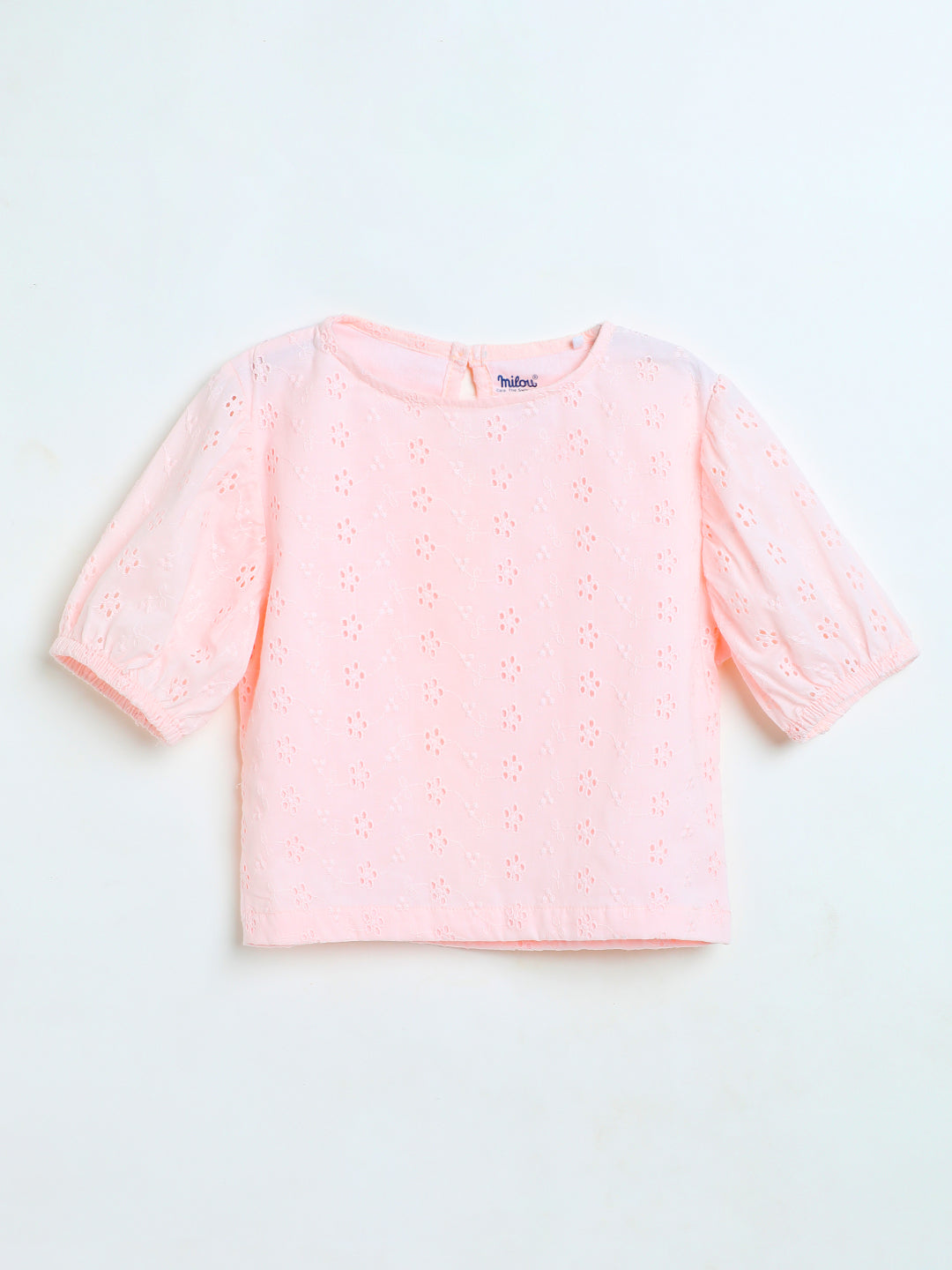 Milou Baby Girls Pink Cotton Top