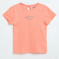 Milou Baby Girls Peach Cotton Top