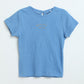 Milou Baby Girls Blue Cotton Top