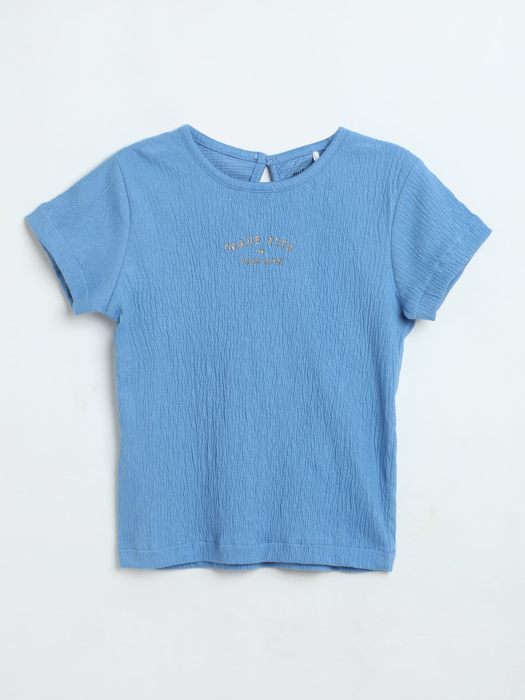 Milou Baby Girls Blue Cotton Top