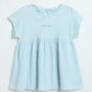 Milou Baby Girls Blue Cotton Dress