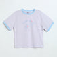 Milou Toddler Girls Lavender Blue Cotton T-Shirt