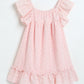 Milou Baby Girls Pink Hakoba  Cotton Dress