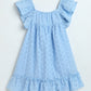 Milou Baby Girls Blue Hakoba Cotton Dress