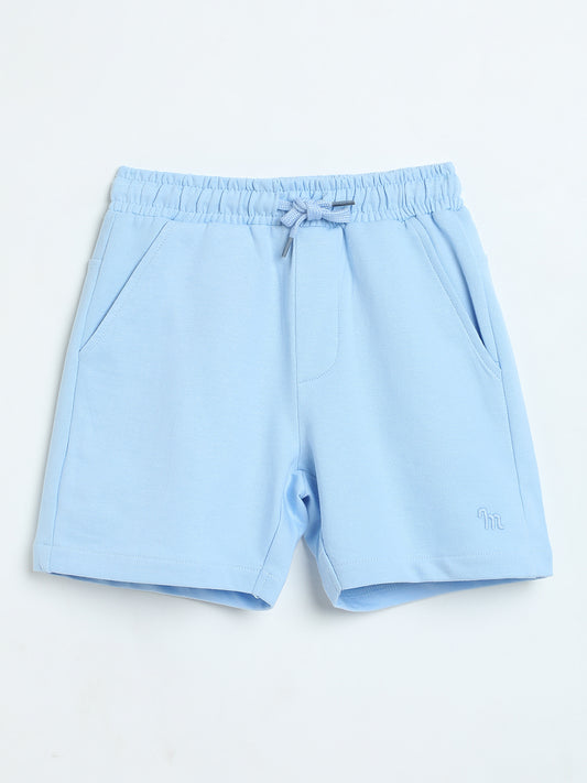 Milou Boys Loopknit Shorts Sky Blue
