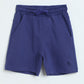 Milou Boys Skipper Blue Loopknit Shorts