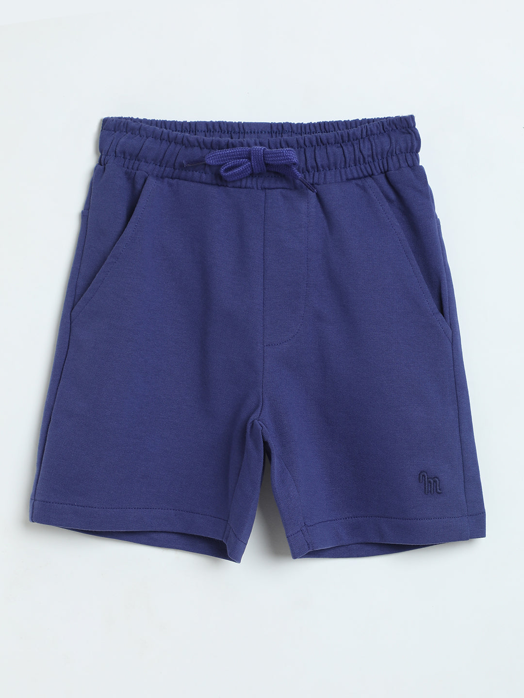 Milou Boys Skipper Blue Loopknit Shorts