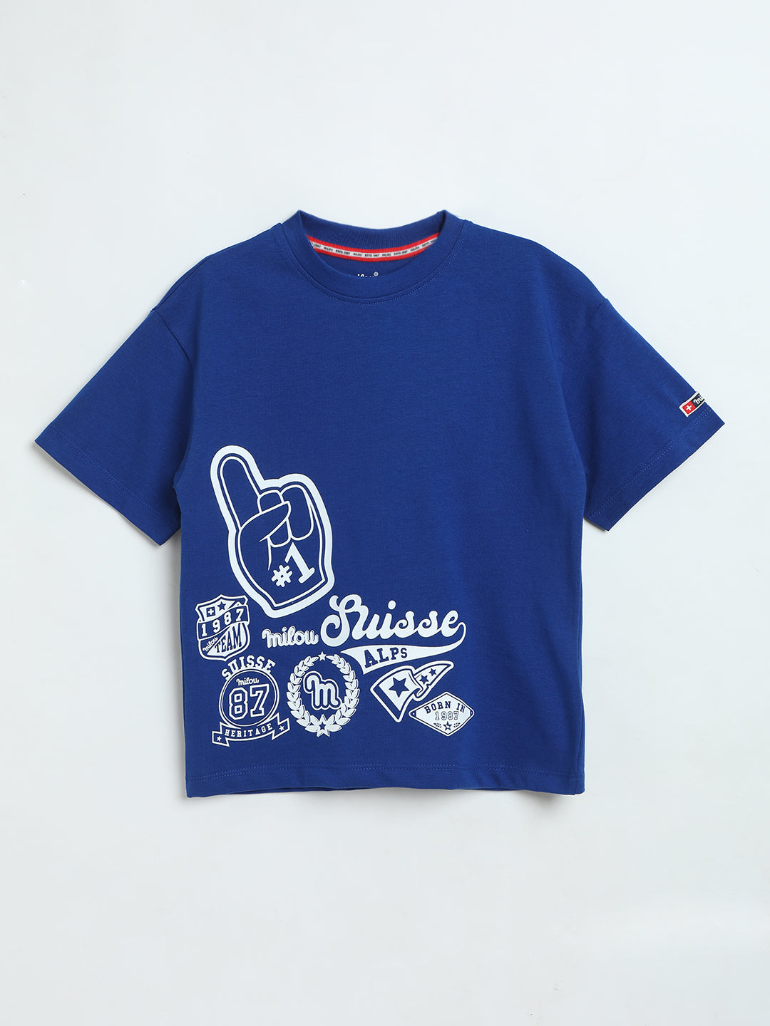 Milou Boys Electric Indigo Graphic T-Shirt