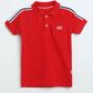 Crimson Piqué Polo T-Shirt | Boys Classic Cotton | Milou Kids