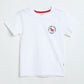 Milou Boys White Single Jersey T-Shirt