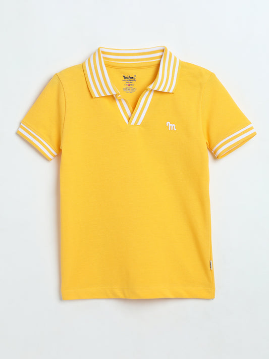 Milou Boys Yellow Polo T-Shirt
