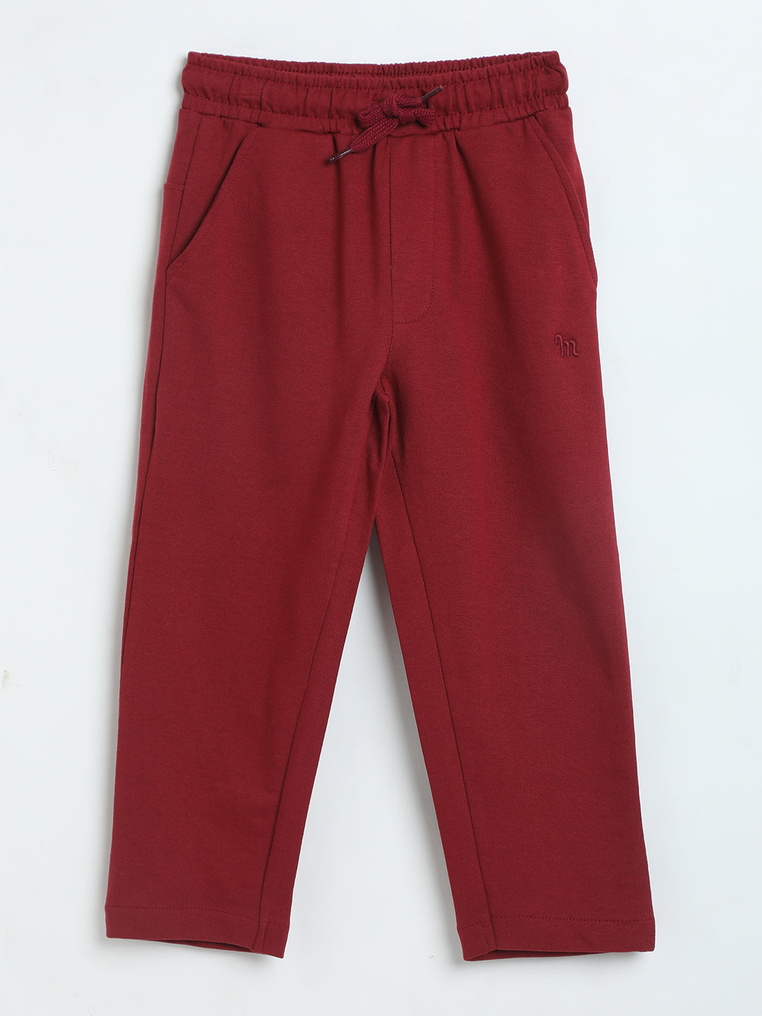 Milou Boys Maroon Loopknit Pants